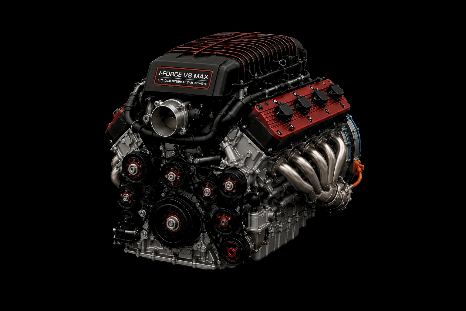 i-FORCE V8 MAX engine, front three-quarter.