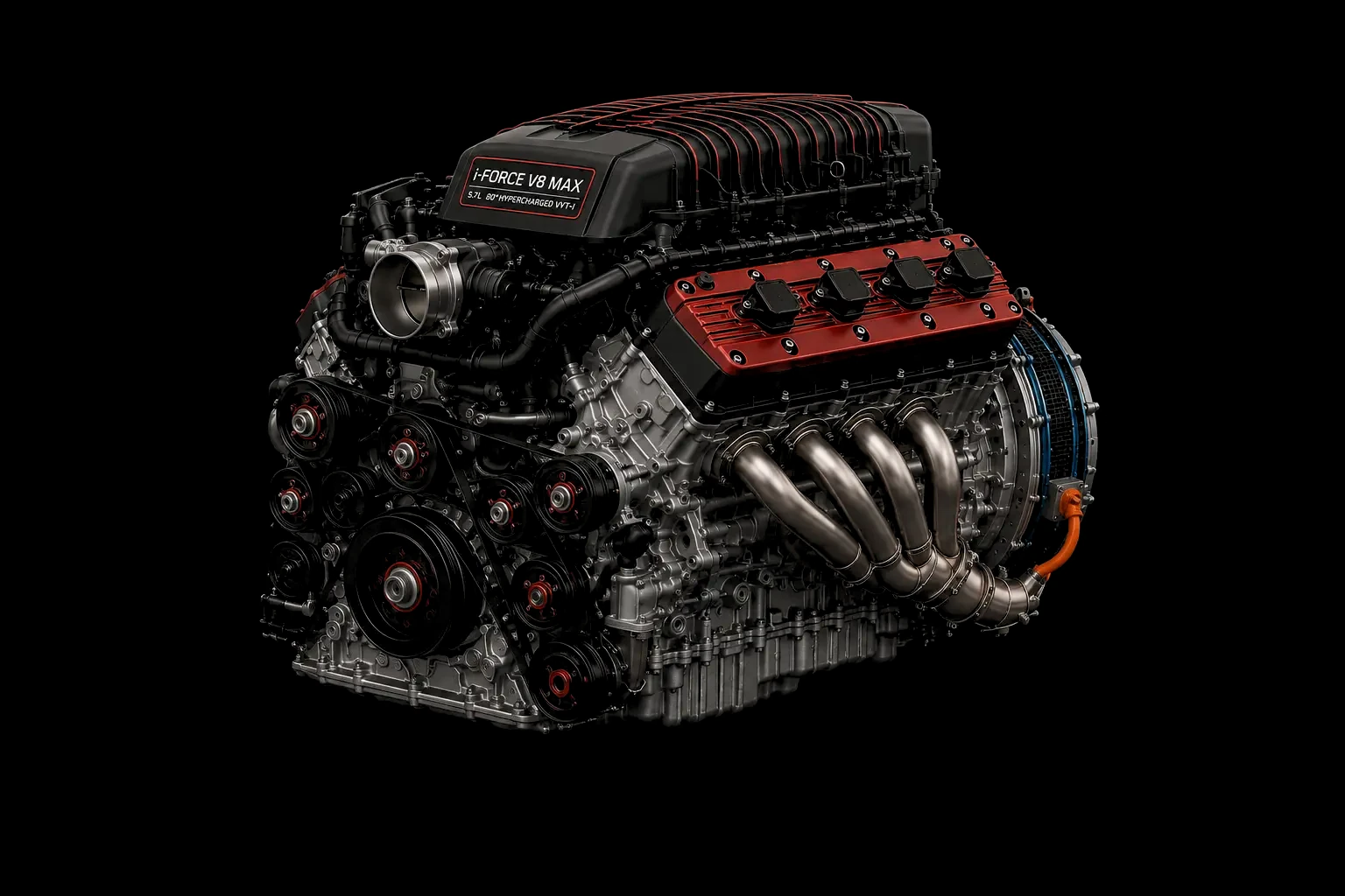 i-FORCE V8 MAX engine, rear oblique.