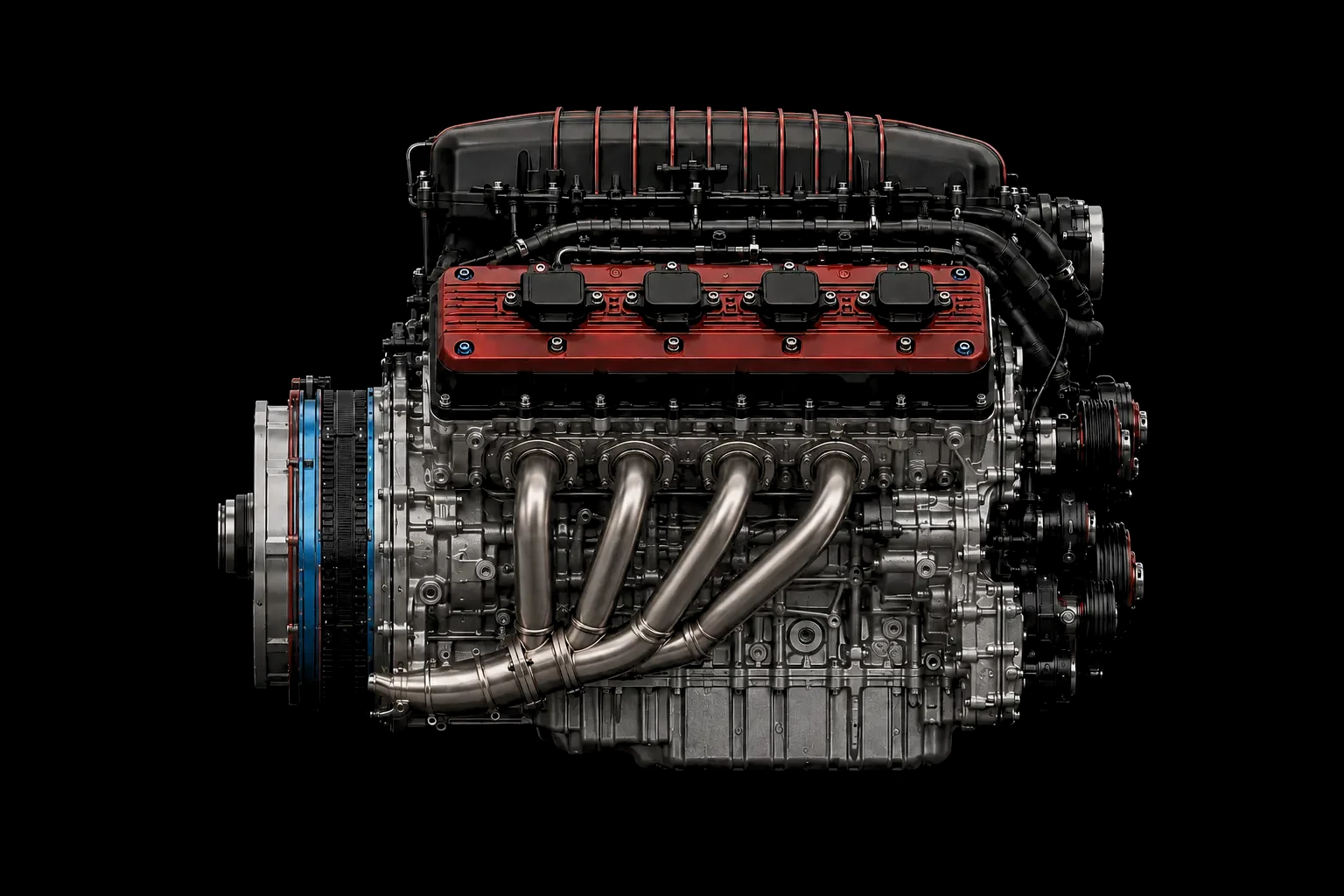 i-FORCE V8 MAX engine, full profile from the opposite side.